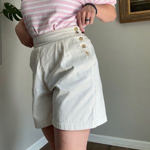 Vintage Banana Republic High Rise Shorts with Buttoned Side